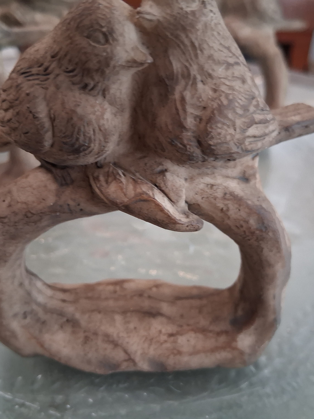 Neutral Napkin Holders, Bird Couple Sculpture - Home Art Accent